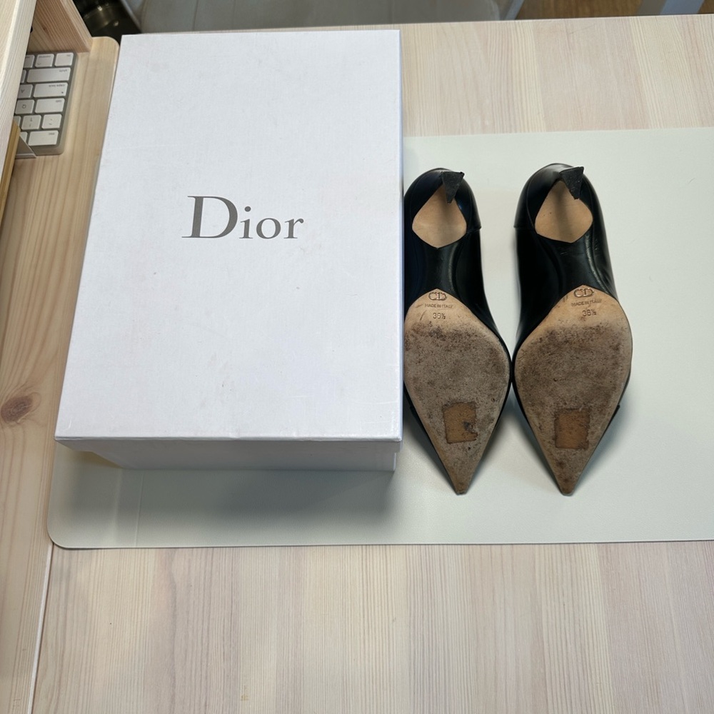 Dior Black Pointed Toe Heels (Dior Songe Pump 10cm) - Picture 5 of 7